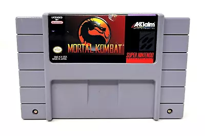 Mortal Kombat Super Nintendo SNES Tested FREE SHIPPING • $17.95