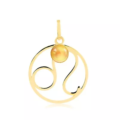 Leo Zodiac Sign 14k Solid Gold Medal Pendant For Necklace For Women And Men • $69