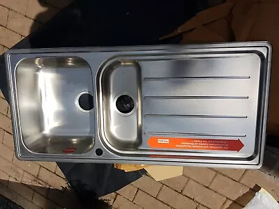 Stainless Steel Kitchen Sink FRANKE 1 1/2 BOWL STAINLESS STEEL KITCHEN SINK • £48