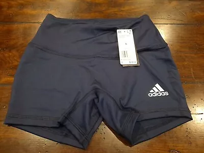 Adidas Women's Volley Ball 4-Inch Shorts Thigh Size S CD9594 Navy Blue NEW • $20