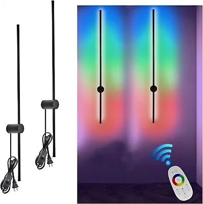 39.4 Inches Wall Lamps Set Of 2 Plug In RGB LED Lighting For Living Room Bedroom • $60.79