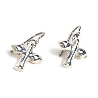 TIFFANY & Co. Elsa Peretti Bird Earrings Silver 925 Accessory Jewelry Vintage • $154.90