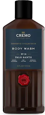 CREMO - Reserve Collection Palo Santo Body Wash For Men | Luxury Fragrance Gel | • £15.90