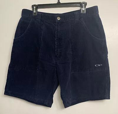 Vintage OP Corduroy Shorts Men's 34 Surf Skateboard Ocean Pacific Blue Mint Cond • $159