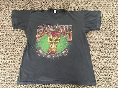 Vintage 1991-1992 Guns N’ Roses T Shirt Use Your Illusion Tour Bad Apple Large • £123.77