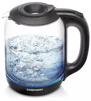 Chefman 1.7 Liter Electric Kettle With Easy Fill Removable Lid And LED Indicator • $18.97