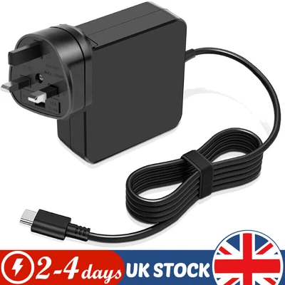 £13.99 • Buy 65W USB C Type-C Adapter Charger For DELL,HP,ASUS,Lenovo,Huawei,Acer Laptop