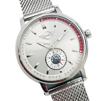 Watch Mini Cooper BMW Steel Jersey Milano Swiss Made Dial Silver • $150.49