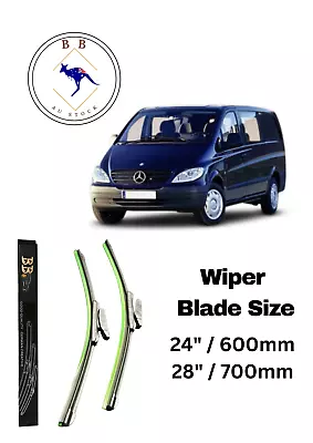 WIPER BLADE FOR Mercedes-Benz Vito 2004 - 2005 (W639) 2 Rear Doors • $27.12