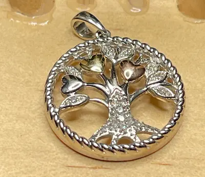 Alwand Vahan 14K/.925 Diamond Tree Of Life Pendant • $75