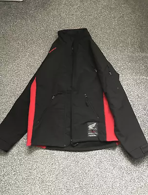 Honda Genuine Soft Shell Motorcycle Paddock Jacket Black Red Size M • £15.99