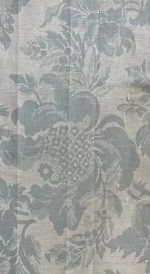 QUADRILLE Des Gardes  Soft Windsor Blue On Tint Linen New Remnant • $30