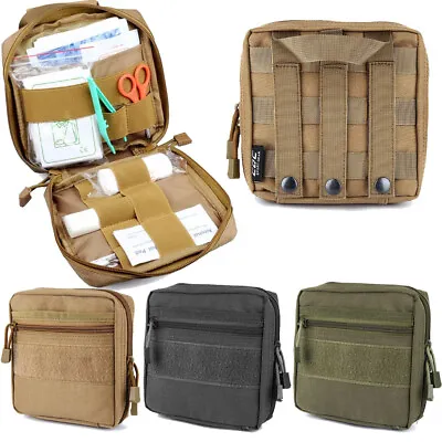 Tactical Survival First Aid Bag Military EDC Pack Molle SOS Pouch Medical Pack • $11.98