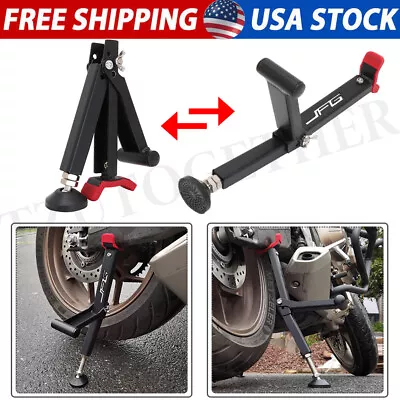 Upgrade Foldable Motorcycle Rear Wheel Stand Jack Lift Portable Motorcycle Lift • $29.85
