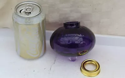 Oil Lamp Lilac Glass Inner Swirl Font - Unused - No Under Mount Or Collar Fitted • £9.99