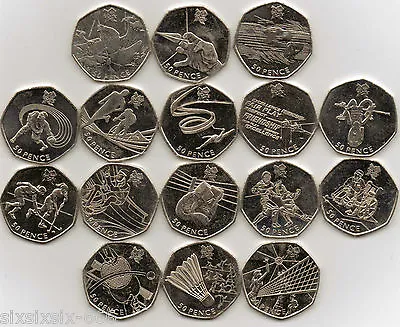 £199 • Buy 2011 Various (Circulated) Olympics 2012 50p Coins - From £1.00