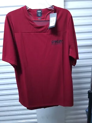 Oakley Factory Pilot Lite Mtb Jersey Color :Iron Red Size: M NWT  • $30