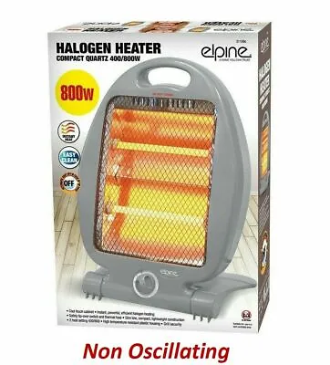 £24.99 • Buy Portable Electric Halogen Heater Instant Heat Free Standing Oscillating Quartz
