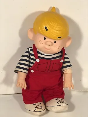 Vintage Dennis The Menace Plush Doll Ketcham 13  1983 Mighty Star Vinyl Made USA • $49.99