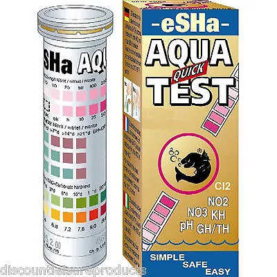 Esha Aquarium Water Treatment Test Strip Algae Fish Tank Freshwater Marine  • £14.20