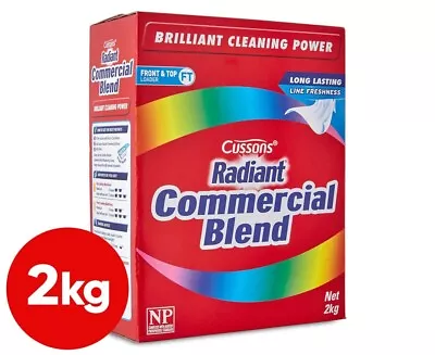 Radiant Commercial Blend Laundry Powder 2kg Concentrated Long Lasting Brightens* • $12.92