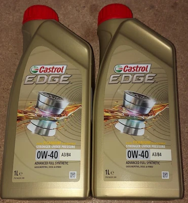 £9.95 • Buy Castrol Edge TITANIUM 0W-40 0W40 A3/B4 Synthetic Engine Oil 1 Litre 1L Or 2L