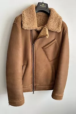 Kingsman Mens Sheepskin Flight Jacket • $1300