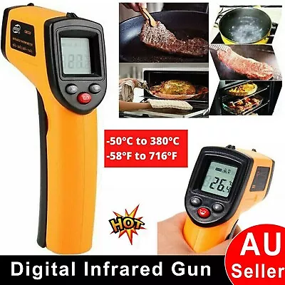 Digital IR Infrared Gun Thermometer Temperature Gun Heat Sensor Non-Contact AU • $29.99