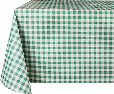 Green Easy Wipe Clean Vinyl Tablecloth 52  X 90  • $19.64