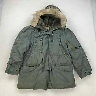 Vintage US Military Extreme Cold Weather N-3B Snorkel Parka Jacket Coat Sz M • $89.95