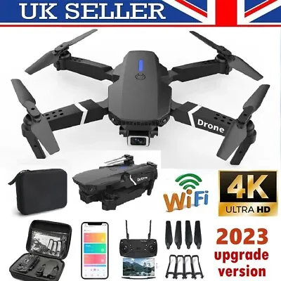 Professional Drone X Quadrocopter Quadcopter Foldable 4K HD Camera WIFI FPV New • £4.89