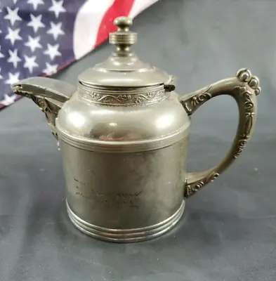 Antique Metal Pitcher Creamer Made By Sovereign G. I. Mix Circa 1890's  • $26.66