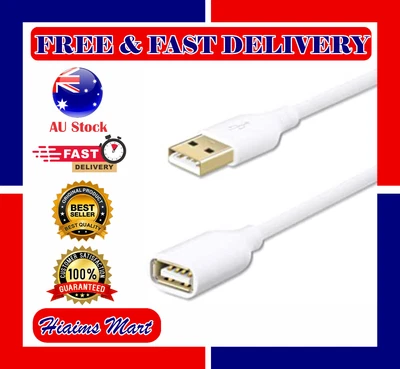 $14.85 • Buy Fasgear [10ft/3m] USB 2.0 Extension Cable A Male To A Female Charging And Sync;;