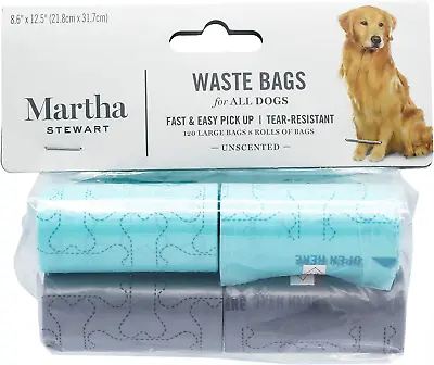 Martha Stewart For Pets Poop Waste Bags | 120 Large Unscented Doggie Bags For A  • $11.69