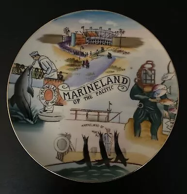 Vtg Marineland Of The Pacific Hand Painted 8  Plate Souvenir • $20