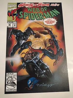 Web Spider-Man 96 SIGNED & SKETCH REMARK By Mark Texeira 11x17 Art Print Venom • $12.99