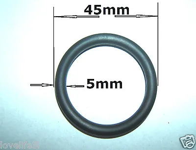 £1.98 • Buy 5mm X 45mm O/D Ø BLACK ROUND NITRILE RUBBER SEALING 0 O-RING SEAL WASHER GROMMET