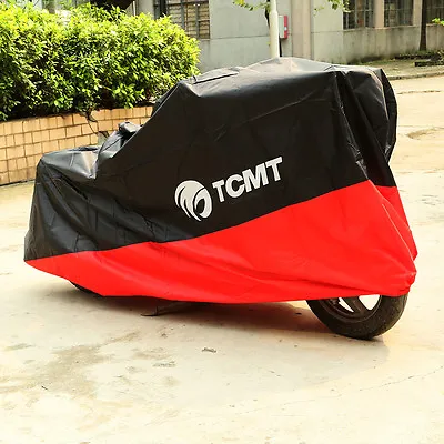 Motorcycle Cover Waterproof Outdoor Rain Dust UV Scooter Protector XL For Harley • $15.99