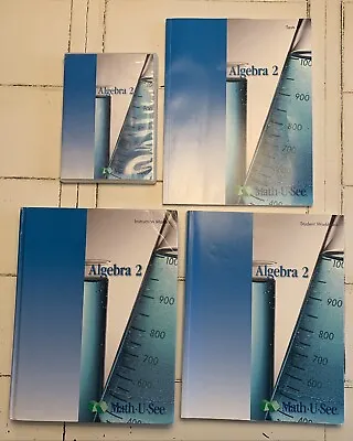 Math U See - Algebra 2 COMPLETE SET! No Writing/ Clean • $125