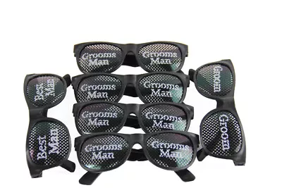 6 Pack Bachelor Groomsmen Wedding Party Favors Photo Booth Glasses Sunglasses • $9.95