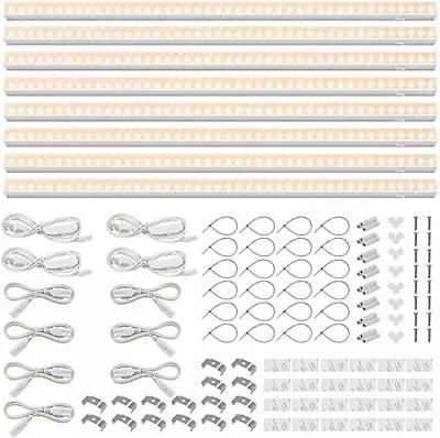  T5 Grow Lights Full Spectrum Grow Light 3ft 128W (8 X 16W 800W Yellow • $111.06