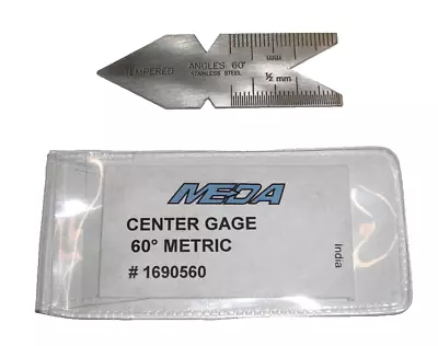 NEW MEDA CENTER GAGE METRIC 60° Degree (1690560)  India • $5.95