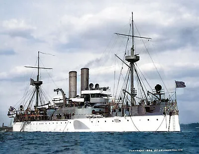 1896 USS Maine Vintage Photograph 8.5  X 11  Reprint Colorized • $13.58