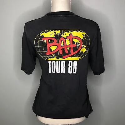 Michael Jackson BAD 1988 Tour Tee Small • $11.50