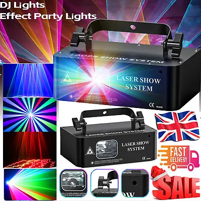 RGB Laser Beam Line Scanner Projector DJ Disco Stage Lighting Effect Party 500MW • £52.99