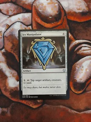 Magic The Gathering Icy Manipulator Hand Painted Mox Sapphire Custom MTG Alter • $35