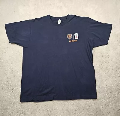 Chicago Bears Mens Size XL Tshirt Blue Miller Lite Da Bears • $7.99