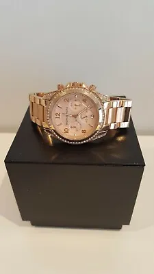 Michael Kors MK5263 Womens Ceramic Rose Gold Bracelet Watch • £109.99