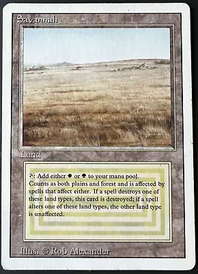 Savannah Dual Land [Revised] MTG 3ED *Vintage 90's Magic Reserve List* ~See Pic • $299.95