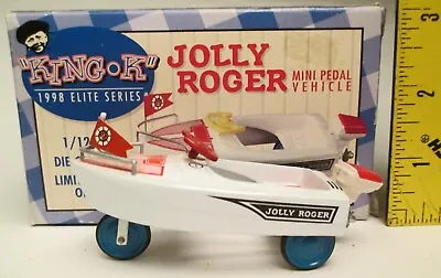 Vtg King K Jolly Roger Mini Pedal Vehicle Diecast 1998 Elite Series 1/12 Scale • $9.99